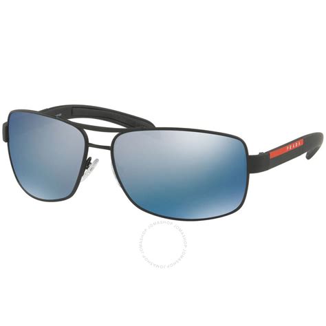 Prada Men's Black Square Sunglasses PS 54IS DG02E0 65